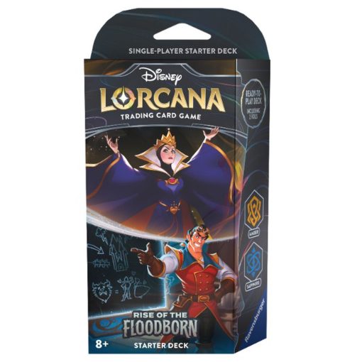 Disney Lorcana - Rise of the Floodborn Starter Deck - Amber & Sapphire (Tactical Teamwork)
